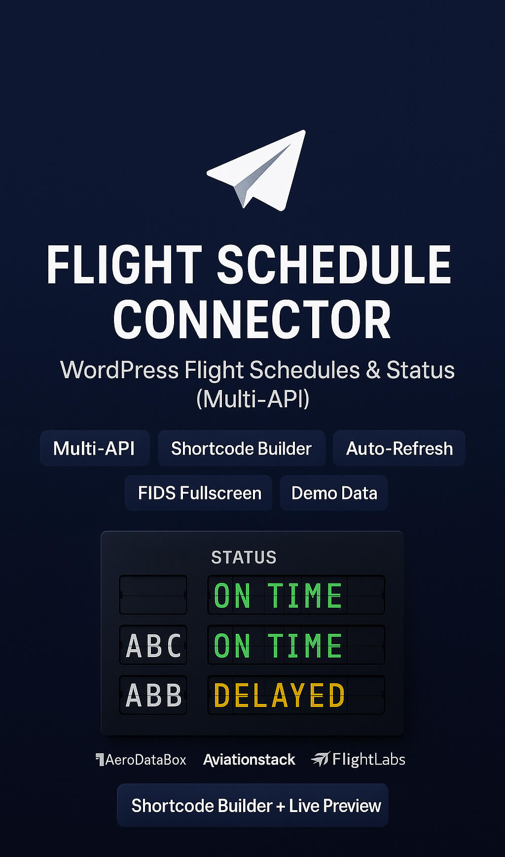 Flight Schedule Connector - Wordpress Plugin 10